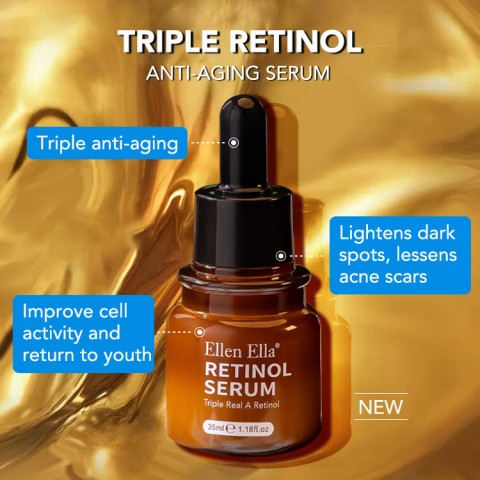 ELLEN ELLA Triple Retinol Anti Aging and Firming Face Serum