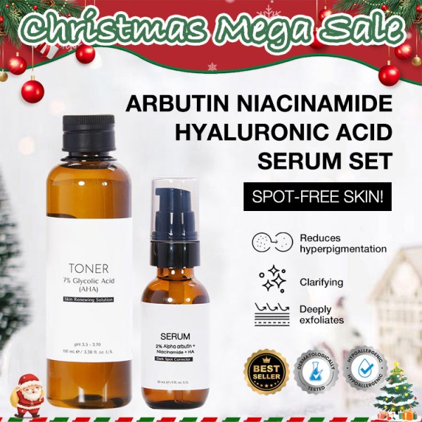 Arbutin Niacinamide Hyaluronic Acid Serum Set