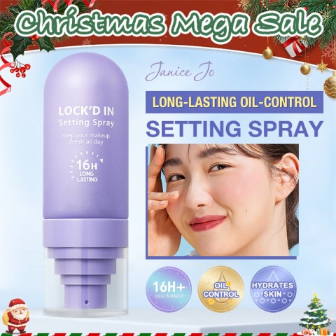 Long-lasting oil-control setting spray