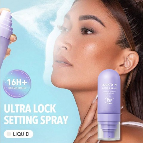 Long-lasting oil-control setting spray