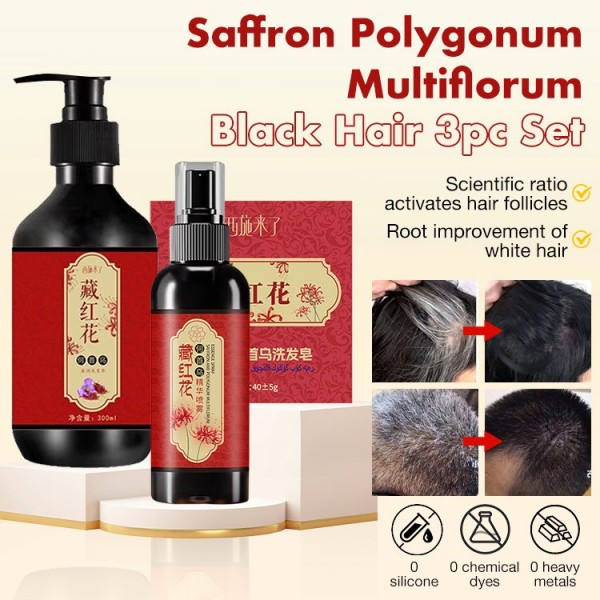 Saffron polygonum Multiflorum Black hair..