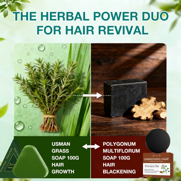 Herbal Arborvitae Leaf Hair Growth and Darkening Combination