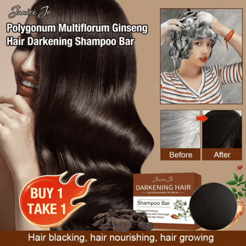 JaniceJo Polygonum Multiflorum Ginseng Hair Darkening Shampoo Bar