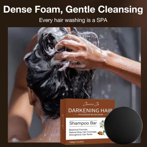 JaniceJo Polygonum Multiflorum Ginseng Hair Darkening Shampoo Bar
