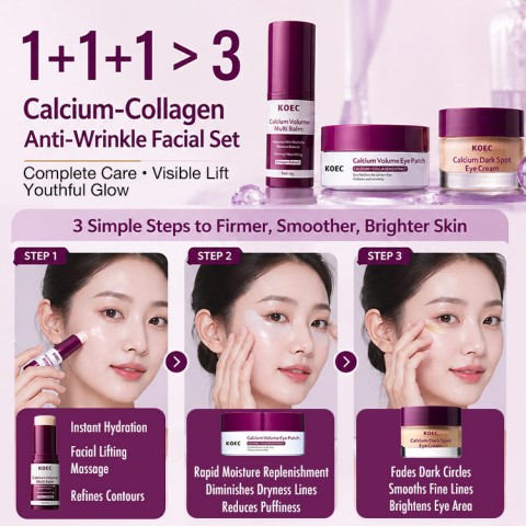 Calcium-Collagen Anti-Wrinkle Facial Set