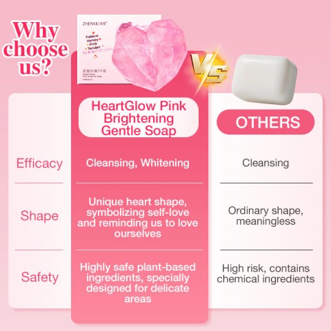 HeartGlow Pink Brightening Gentle Soap