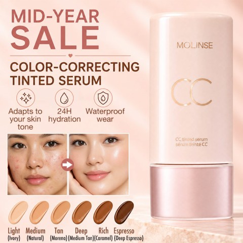Color-correcting tinted serum