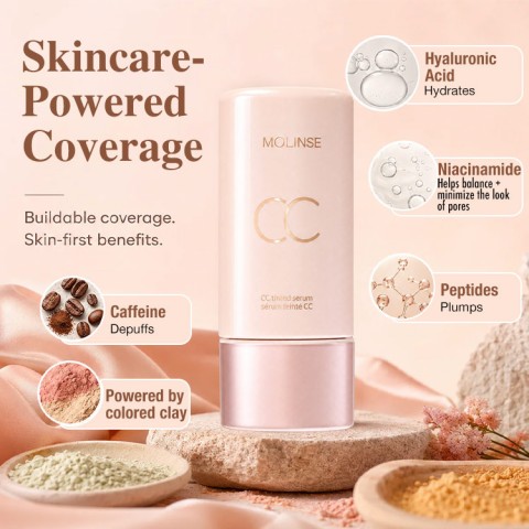 Color-correcting tinted serum