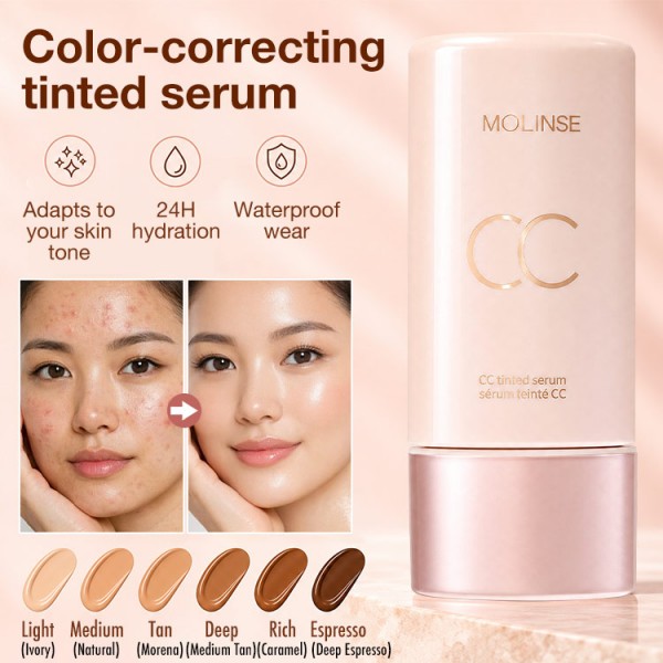 Color-correcting tinted serum..