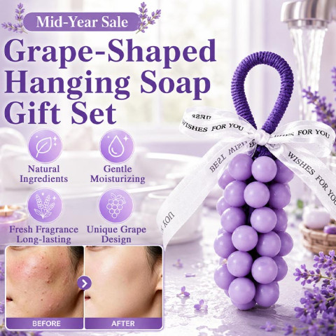 Grape-Shaped Hanging Soap Gift Set