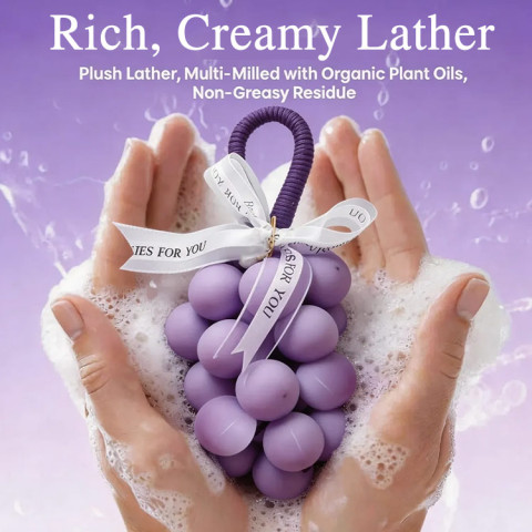 Grape-Shaped Hanging Soap Gift Set