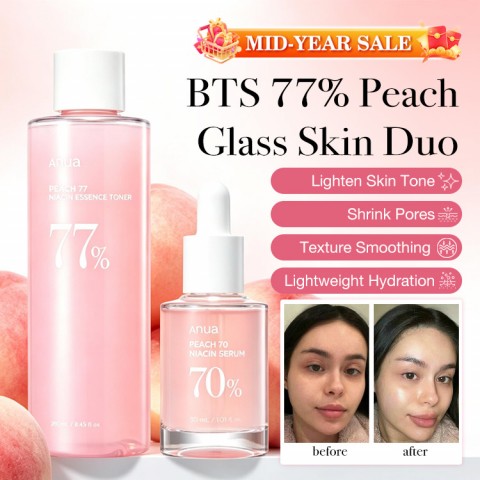 BTS 77% Peach Glass Skin Duo