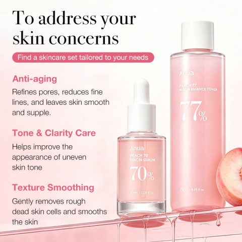 BTS 77% Peach Glass Skin Duo