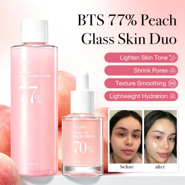 BTS 77% Peach Glass Skin Duo..