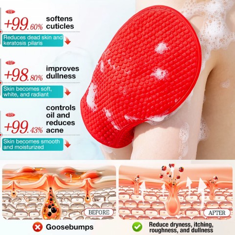 Red Diamond Oil-Control Exfoliating Shower Cloth