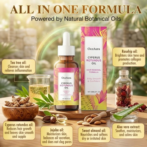 Natural Cyperus Rotundus Hair Removal Oil