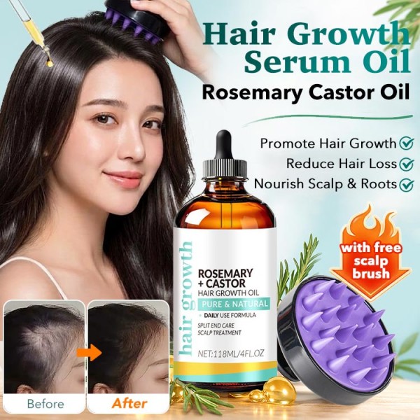 Rosemary Castor Oil Hair Growth Serum Oi..