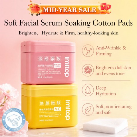 Soft Facial Serum Soaking Cotton Pads