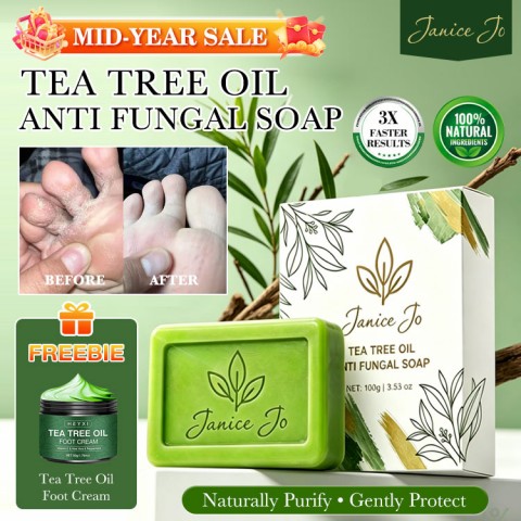 Tea Tree Soap and Foot Cream Foot Treatment Set