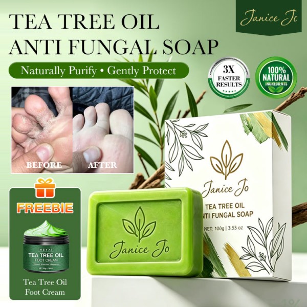 Tea Tree Soap and Foot Cream Foot Treatment Set