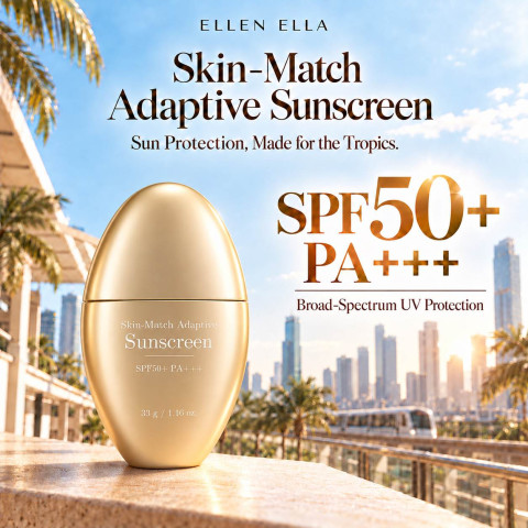 ELLEN ELLA SKIN-MATCH ADAPTIVE SUNSCREEN · SPF50+ PA+++ 33g