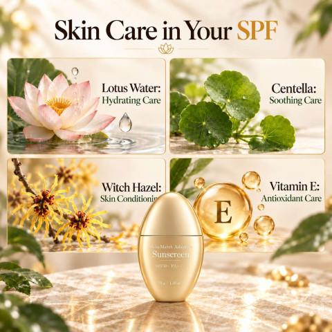 ELLEN ELLA SKIN-MATCH ADAPTIVE SUNSCREEN · SPF50+ PA+++ 33g