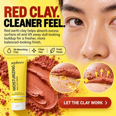Red Clay Cleaning Mud Clay Facial Mask