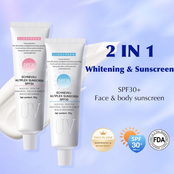 Whitening and Sunscreen 2 in 1 - SPF30+,face and body sunscreen
