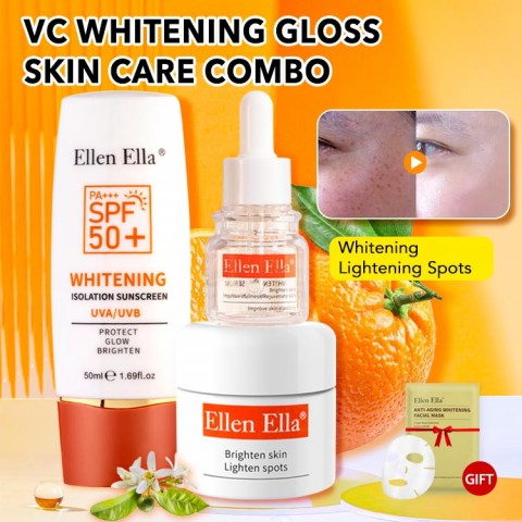 VC Whitening Gloss Skin Care Combo-Recommend By Mookcareview