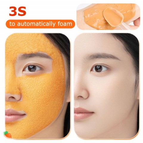 Carrot Bubble Mask Compound Acid Carrot Foam Facial Mask