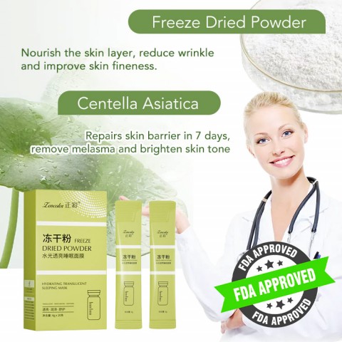 Freeze-dried Powder Centella Asiatica Leave-In Mask