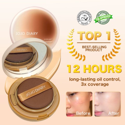All Day Makeup Holding Ice American Cushion Foundation-12 hours of long-lasting oil control, 3x coverage