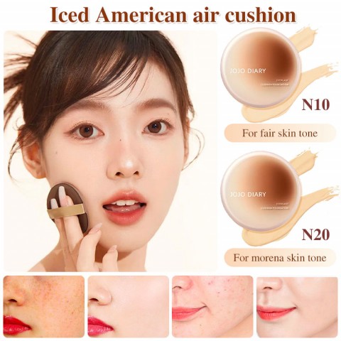 All Day Makeup Holding Ice American Cushion Foundation-12 hours of long-lasting oil control, 3x coverage