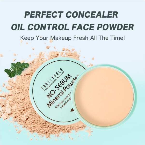 Perfect concealer Oil Control Face Powder-Matte Poreless Dry Wet Dual-Use