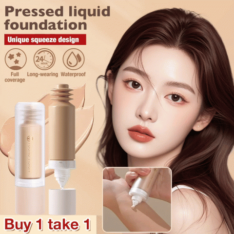 Pressed liquid foundation