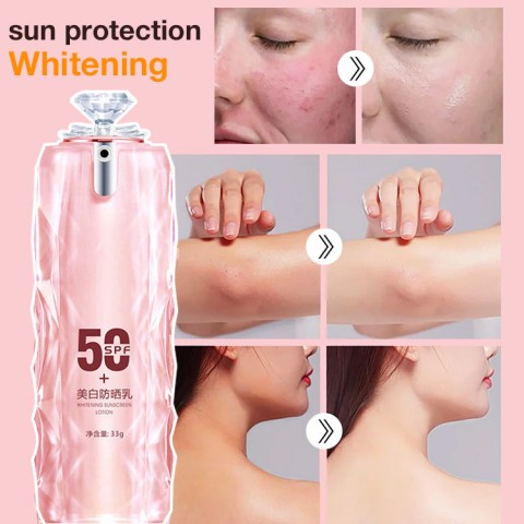 Anti-photo-aging, whitening and lightening sunscreen isolation cream