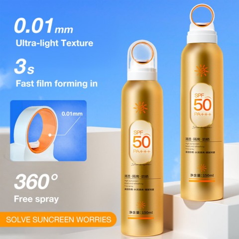 SPF50 sunscreen spray