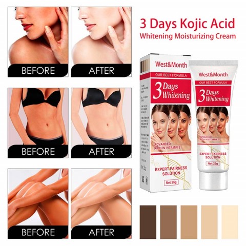 3-Day Kojic Acid Whitening Moisturizer Cream
