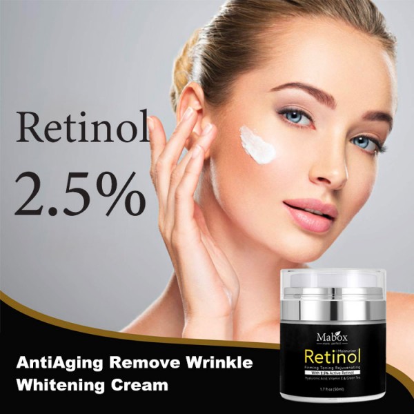 Mabox 50ml Retinol 2.5%  AntiAging Remove Wrinkle  Whitening Cream
