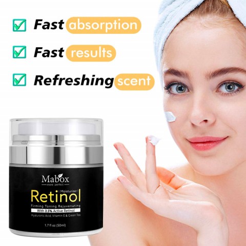 Mabox 50ml Retinol 2.5%  AntiAging Remove Wrinkle  Whitening Cream