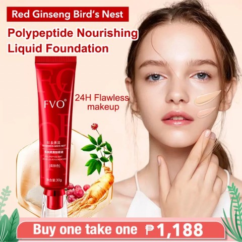 Red Ginseng Birds Nest Polypeptide Nourishing Liquid Foundation