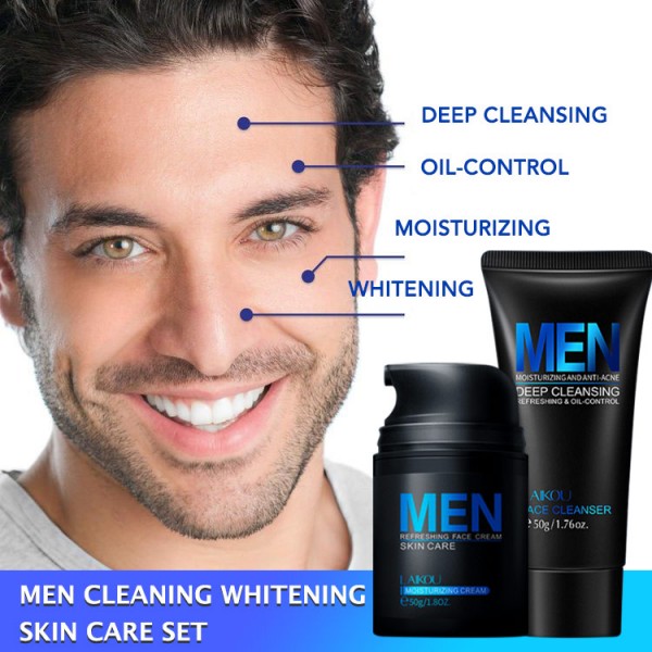 Men Cleaning Whitening Skin Care Set..