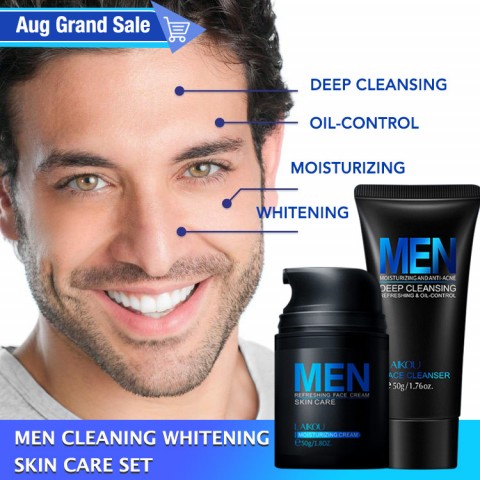 Men Cleaning Whitening Skin Care Set