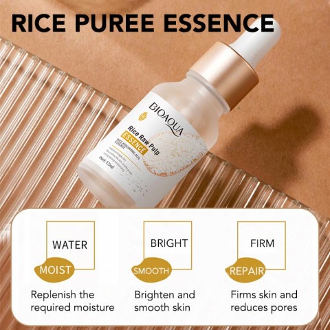 Rice puree face cream essence skin care set 