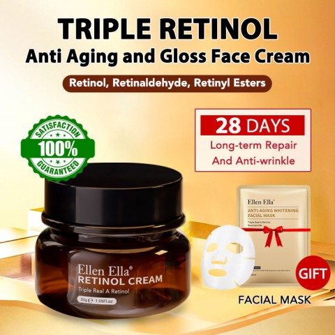 ELLEN ELLA Triple Retinol Anti Aging and Gloss Face Cream