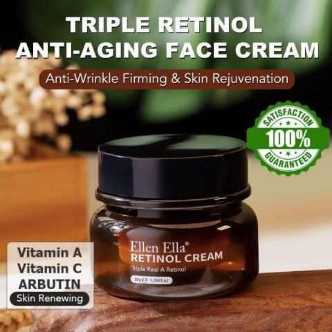 ELLEN ELLA Anti-Aging Triple Retinol Face Cream And Serum-Recommend By Lexydcrz