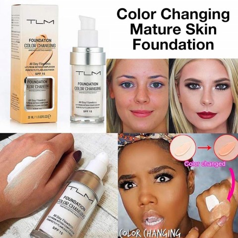 Automatically adjust skin tone color Changing Foundation 