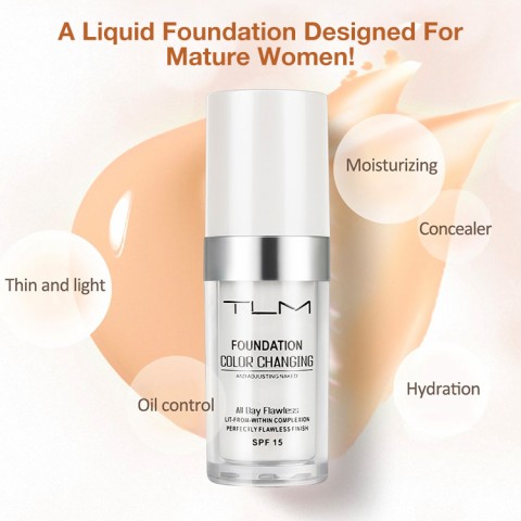 Automatically adjust skin tone color Changing Foundation 