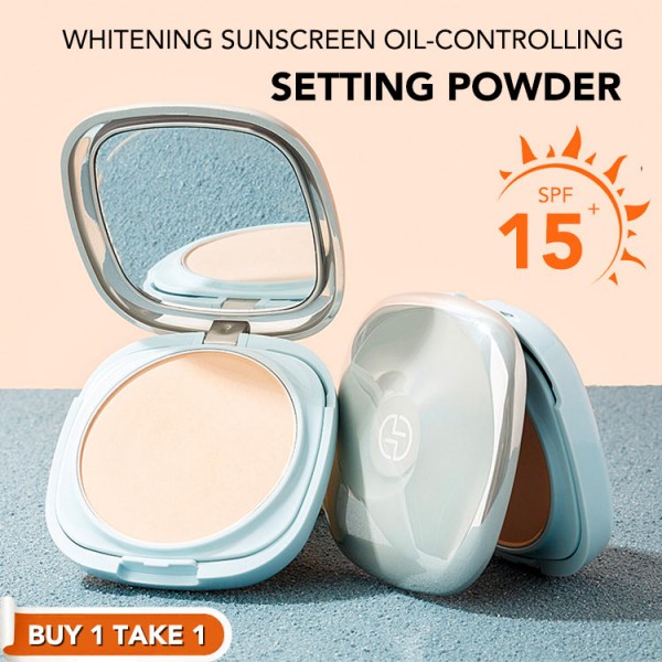 SPF15+ Whitening Sunscreen Oil-Controlling Setting Powder