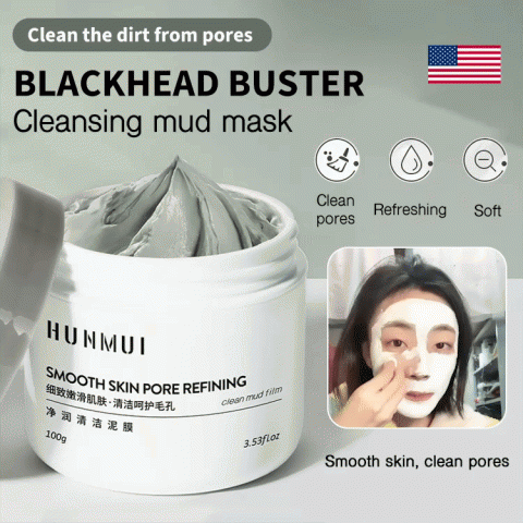 Cleansing mud mask-Shrink pores and remove blackheads